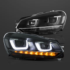VLAND LED Headlights For VOLKSWAGEN Golf 6 MK6 2009-2014