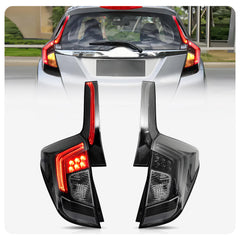 Vland LED Tail Lights For Honda FIT/JAZZ with amber turn signal 2014-2020