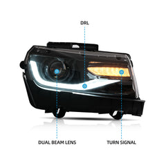 VLAND LED Headlights For Chevrolet Camaro 2014 2015