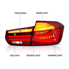 VLAND LED Tail Lights For 2012-2019 BMW 3 Series F30