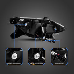 VLAND LED Matrix Projector Headlights For 2016-2023 Toyota Tacoma