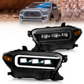 VLAND LED Matrix Projector Headlights For 2016-2023 Toyota Tacoma