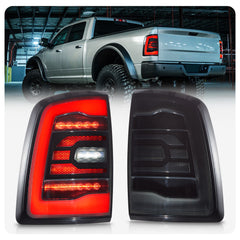 Vland LED Tail Lights For Dodge Ram 4th Gen 09-18 With Red Sequential Turn Signal