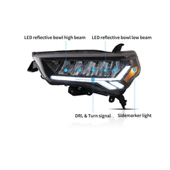 VLAND LED Headlights For Toyota 4Runner 2014-2024
