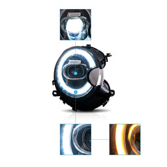 VLAND LED Headlights For 2007-2013 Mini Cooper 2th Gen(R55 R56 R57 R58 R59)