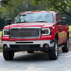 VLAND LED Reflection Bowl Headlights For 2007-2013 GMC Sierra 1500 2500HD 3500HD