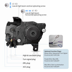 VLAND LED Headlights For 2011-2013 Jeep Grand Cherokee (WK2)