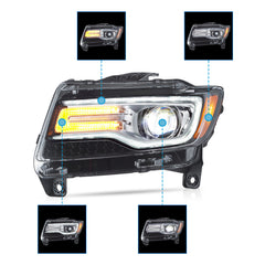 VLAND LED Headlights For 2011-2013 Jeep Grand Cherokee (WK2)