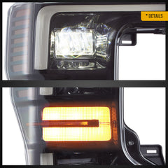 VLAND LED Headlights For 2020-2022 Ford F250 F350 F450 F550 Super Duty Halogen Models