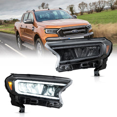 VLAND LED Reflection Bowl Headlights For Ford Ranger 2016-2022