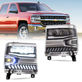 VLAND LED Headlights For Chevrolet Silverado 1500 2016-2018
