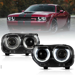 VLAND LED Headlights For Dodge Challenger 3th Gen 2015-2024