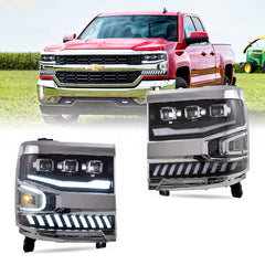 VLAND LED Headlights For 2016-2018 Chevrolet Silverado 1500