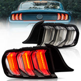 VLAND LED Taillights For 2015-2023 Ford Mustang with Red Turn Signal(US Model)