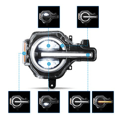 VLAND LED Headlights For 2021-2024 Ford Bronco