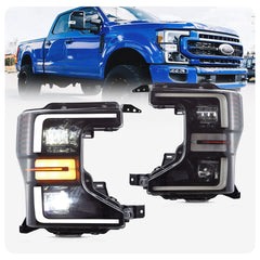 VLAND LED Headlights For 2020-2022 Ford F250 F350 F450 F550 Super Duty Halogen Models