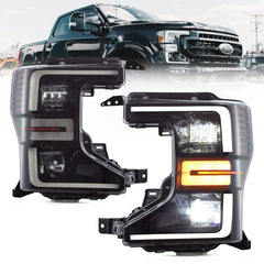 VLAND LED Headlights For 2020-2022 Ford F250 F350 F450 F550 Super Duty Halogen Models