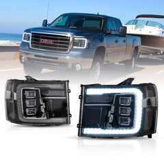 VLAND LED Headlights For 2007-2013 GMC Sierra 1500 2500HD 3500HD