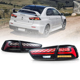 VLAND LED Tail lights For 2008-2017 Mitsubishi Lancer Sedan/EVO X Smoked