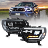 VLAND LED Headlights For 2012-2015 Toyota Tacoma with Start-up Animation