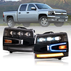 VLAND LED Headlights For Chevrolet Silverado 1500 2500HD 3500HD 2007-2013