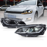 VLAND Full LED Headlights for Volkswagen Golf MK7 2015-2017(Europe is 2013-2016)