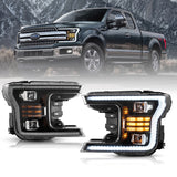 VLAND LED Dual Beam Headlights For Ford  F150 2018-2020