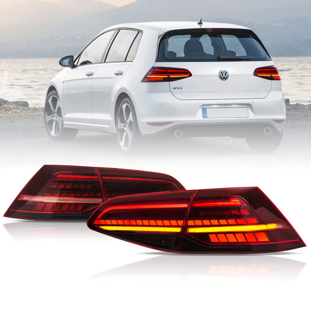 VLAND 2013 2019 VOLKSWAGEN Golf7 MK7 LED Tail Lights VLAND