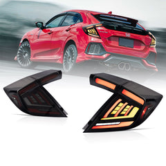 VLAND LED Taillights For 2016-2021 Honda Civic HatchBack with start-up animation