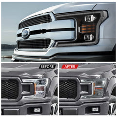 VLAND LED Dual Beam Headlights For Ford  F150 2018-2020