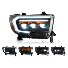 VLAND LED Matrix Headlights For 2007-2013 Toyota Tundra and 2008-2020 Toyota Sequoia
