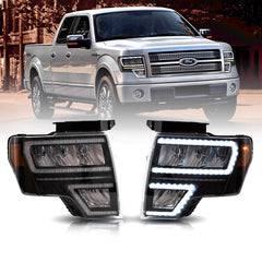 VLAND LED Reflection Bowl Headlights For 2009-2014 Ford F150