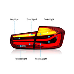 VLAND LED Tail Lights For 2012-2019 BMW 3 Series F30