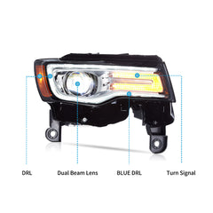 VLAND LED Headlights For 2014-2022 Jeep Grand Cherokee