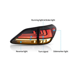 VLAND LED Taillights For Lexus RX 350 400h 450h 450hL 2010-2015 3rd gen