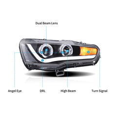 VLAND LED Headlights for Mitsubishi Lancer / EVO X 2008-2017