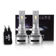 VLAND 2PCs D2S/H7/9005 LED Headlight Bulbs 35W 6000K Super Bright