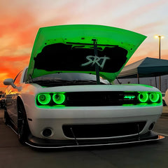 VLAND LED Halo Headlight(RGB) And Taillight Kit For Dodge Challenger 2008-2014