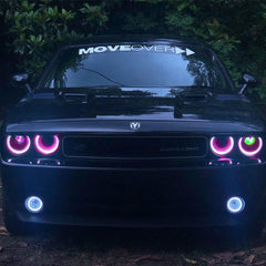 VLAND LED Halo Headlight(RGB) And Taillight Kit For Dodge Challenger 2008-2014