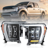 VLAND Full LED Matrix Headlights For 2021-2024 Ford F150