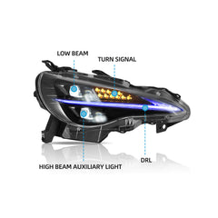 VLAND LED Headlights For 2012-2020 Toyota 86 GT86 & Scion Frs & Subaru Brz