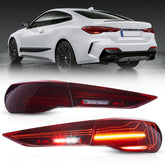 VLAND LED Taillights CSL Style For 2021-2024 BMW 4-Series M4 G22/G23/G26/G82/G83