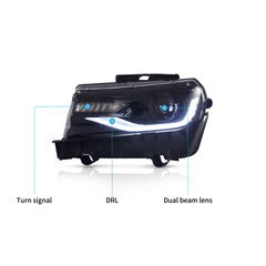 VLAND LED Headlights For Chevrolet Camaro 2014 2015