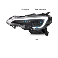 VLAND LED Headlights For Toyota 86 2012-2020 & Subuaru BRZ 2012-2020 & Scion FR-S 2012-2020