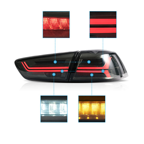 VLAND LED Tail Lights For Mitsubushi Lancer / EVO X 2008-2017