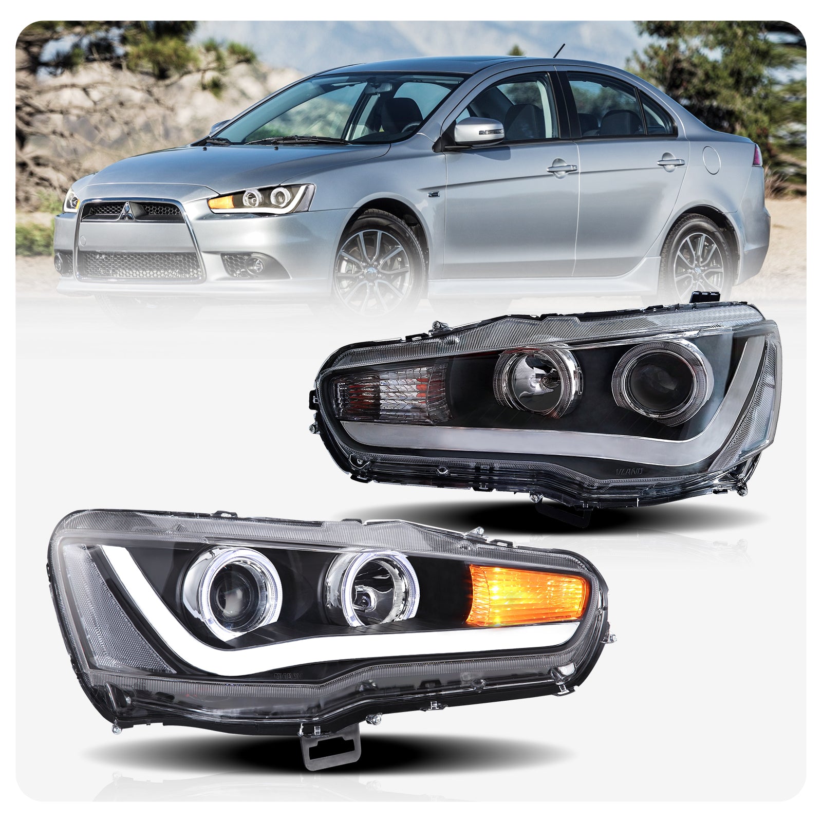 VLAND 2008-2017 Mitsubishi Lancer / EVO X LED Headlights – VLAND™