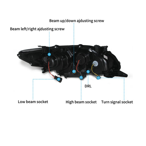 VLAND LED  Headlights for Toyota Corolla(E140/E150)  2011-2013