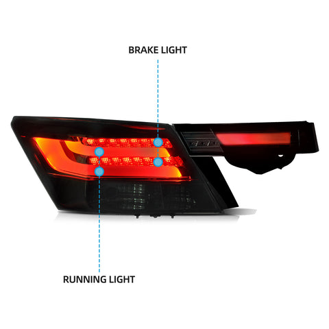 VLAND LED Tail lights For Honda Accord Inspire 2008-2012 [4PCS]