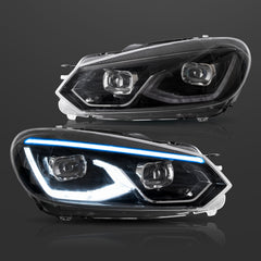 VLAND LED Headlights For 2009-2014 Volkswagen Golf 6 MK6(Europe is 2008-2012)