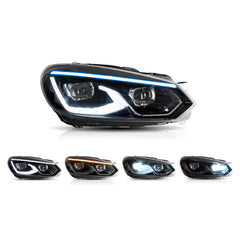 VLAND LED Headlights For 2009-2014 Volkswagen Golf 6 MK6(Europe is 2008-2012)